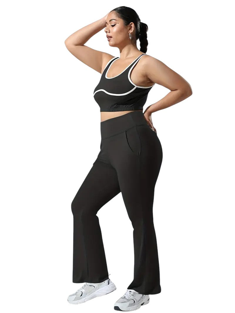 CURVEEASE Flare Pants